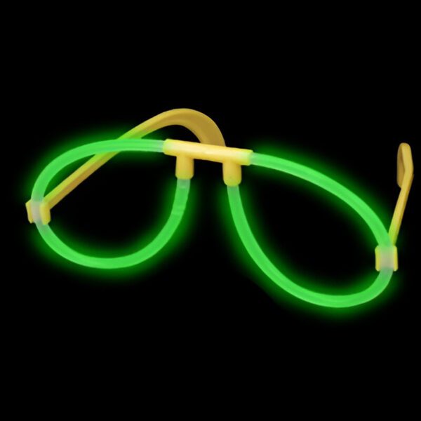 Gafas neón glow verde