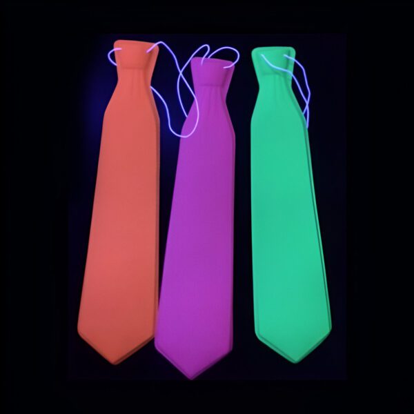 Corbata neón larga