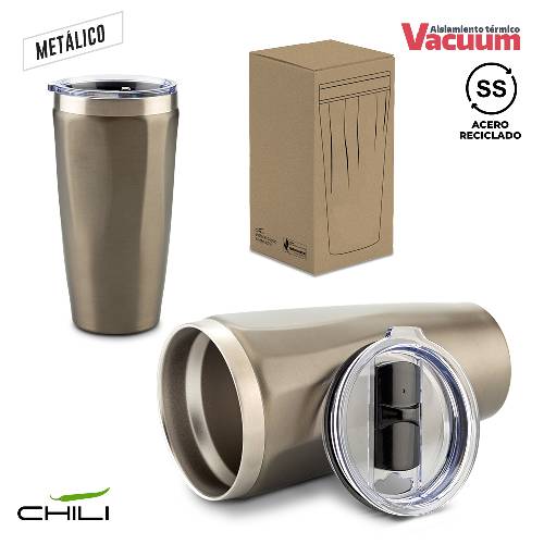 MU-356 Mug Metálico Calypso Chili 500ml MU-356 Mug Metálico Calypso Chili 500ml