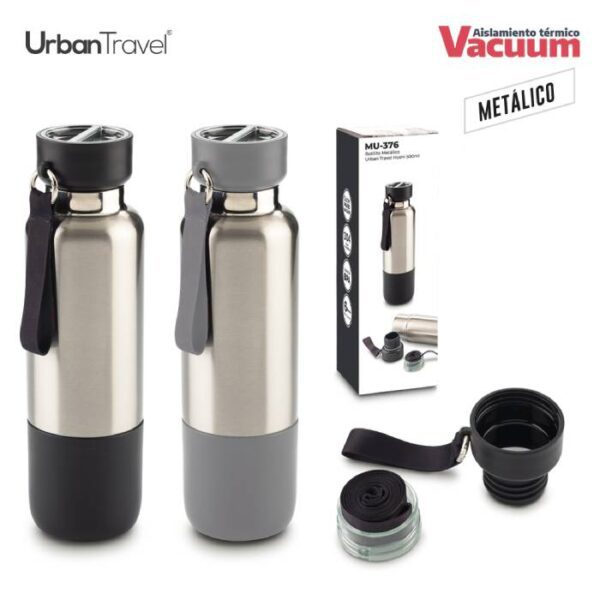 MU-376 Botilito Metálico Urban Travel Hoshi 500ml MU-376 Botilito Metálico Urban Travel Hoshi 500ml
