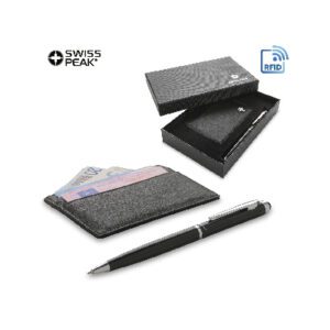 Set de Portatarjetas y Bolígrafos Swisspeak Set de Portatarjetas y Bolígrafos Swisspeak