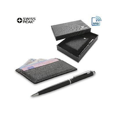 Set de Portatarjetas y Bolígrafos Swisspeak