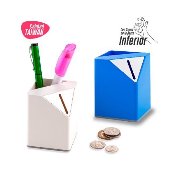 VA-565 Alcancia con Portaboligrafo VA-565 Alcancia con Portaboligrafo