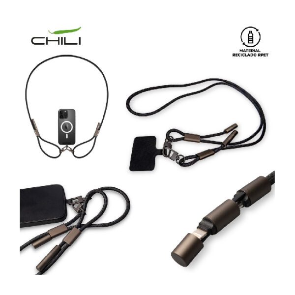 TE-624 Cordón Portacelular con Cables Chili