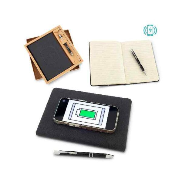 Cargador Inalámbrico con Libreta y Bolígrafo OF-620 Cargador Inalámbrico con Libreta y Bolígrafo OF-620