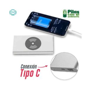 Pila Recargable con Cargador Inalámbrico 4000mah 2 TE-316-1