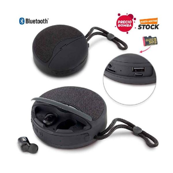 Speaker Bluetooth con Audífonos TE-499