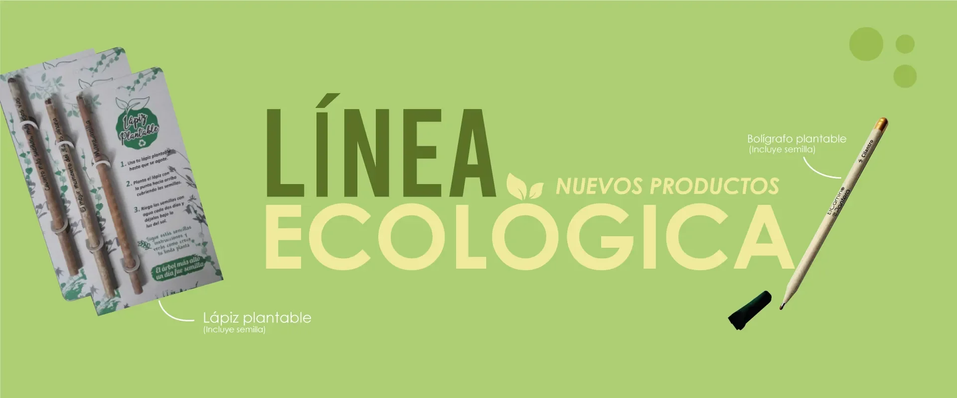 Productos promocionales linea ecologica