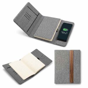 TE-711 CARGADOR INALÁMBRICO CON PILA Y LIBRETA VECTOR RPET